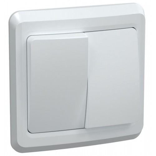 Выключатель 2-кл. СП Вега 10А IP20 ВС10-2-0-ВБ бел. GENERICA EVV20-K01-10-DM