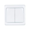 Выключатель 2-кл. СП Вега 10А IP20 ВС10-2-0-ВБ бел. GENERICA EVV20-K01-10-DM