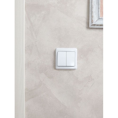 Выключатель 2-кл. СП Вега 10А IP20 ВС10-2-0-ВБ бел. GENERICA EVV20-K01-10-DM