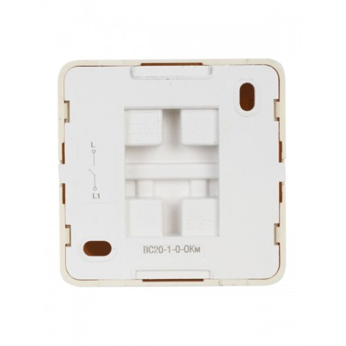 Выключатель 1-кл. ОП Октава 10А IP20 ВС20-1-0-ОКм крем. GENERICA EVO10-K33-10-DC