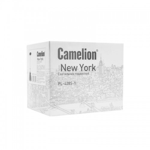Светильник PL-428S-1 С62 подвес. New York 1х E27 40Вт 230В черн.+медь Camelion 13075
