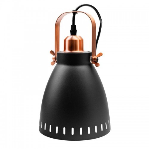 Светильник PL-428S-1 С62 подвес. New York 1х E27 40Вт 230В черн.+медь Camelion 13075