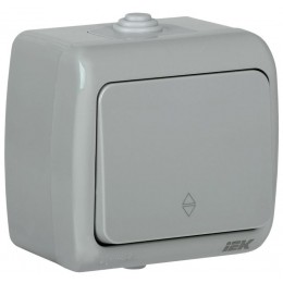 Выключатель проходной 1-кл. 1п ОП AQUATIC ВС-20-1-2-А 10А IP54 GENERICA EVA12-K03-10-54