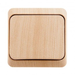 Переключатель проходной 1-кл. ОП Этюд 10А IP20 сосна SE BA10-004D