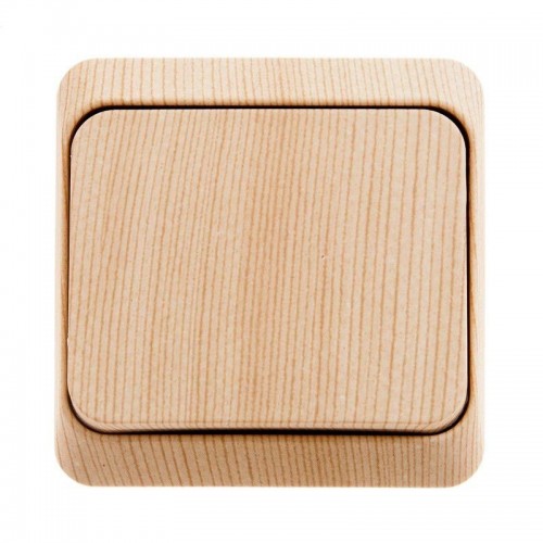 Переключатель проходной 1-кл. ОП Этюд 10А IP20 сосна SE BA10-004D