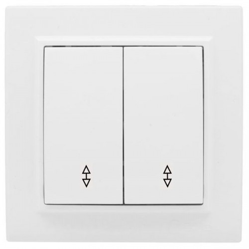 Переключатель проходной 2-кл. СП Минск 10А IP20 бел. Basic EKF ERV10-027-10