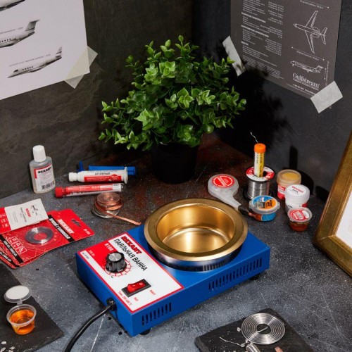 Ванна паяльная модель R100 300Вт d100мм 200-480град.C Rexant 09-9070