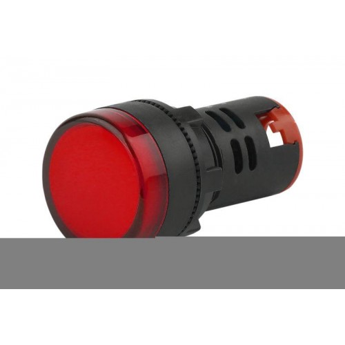 Лампа AD22DS(LED) матрица 22мм красн. 12В AC/DC BLS10-ADDS-012-K04E ЭРА Б0045603