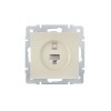 Розетка компьютерная 1-м СП Vesna механизм крем. LEZARD 742-0388-140