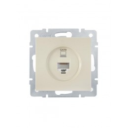 Розетка компьютерная 1-м СП Vesna механизм крем. LEZARD 742-0388-140