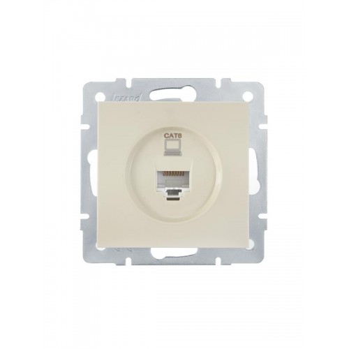 Розетка компьютерная 1-м СП Vesna механизм крем. LEZARD 742-0388-140
