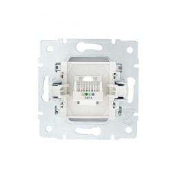 Розетка телефонная СП Vesna евро стандарт механизм бел. LEZARD 742-0288-137