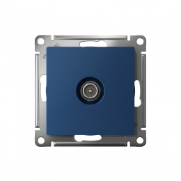 Розетка телевизионная проходная TV AtlasDesign 4дБ механизм аквамарин SE ATN001192