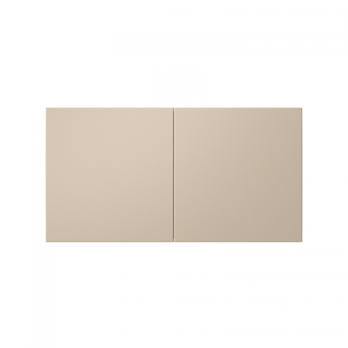 Розетка 2-м. AtlasDesign 16А с заземл. со шторками со сдвиж. крышкой в сборе песочн. SE ATN001228