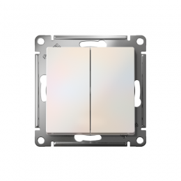 Выключатель 2-кл. AtlasDesign (сх. 2) 10А с самовозвратом механизм жемчуж. SE ATN000417