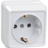 Розетка 1-м ОП Октава РС20-3-ОБ 16А IP20 с заземл. бел. GENERICA ERO11-K01-16-DC