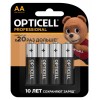 Элемент питания алкалиновый AA/LR6 (блист. 4шт) Professional Opticell 5052001/6052001