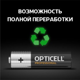Элемент питания алкалиновый AA/LR6 (блист. 4шт) Professional Opticell 5052001/6052001