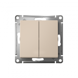 Переключатель перекрестный 2-кл. AtlasDesign 2хсх.7 10АХ механизм песочн. SE ATN001273