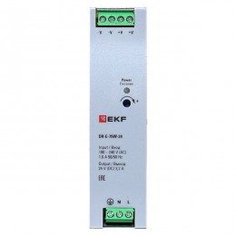 Блок питания на дин рейку 75Вт Uвх 220В AC Uвых 24В DC постоянного тока EKF DR-E-75W-24