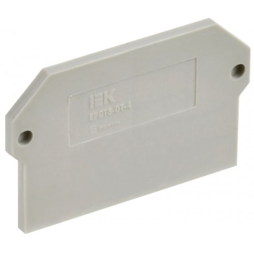 Заглушка для CTS-DT ARMAFIX 4кв.мм сер. IEK YCT15-04-K03-004-ZGL