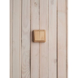 Выключатель 2-кл. ОП Октава 10А IP20 ВС20-2-0-ОС сосна GENERICA EVO20-K03-10-DC