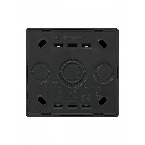 Выключатель 2-кл. ОП LETO с индикацией черн. бархат LEZARD 752-4200-112