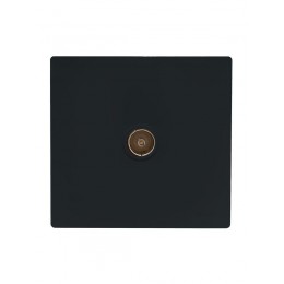 Розетка 1-мест. TV оконечная черн. бархат LEZARD 752-4200-130