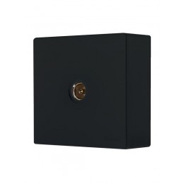 Розетка 1-мест. TV оконечная черн. бархат LEZARD 752-4200-130