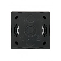 Розетка 1-м ОП LETO без заземл. ПБТ черн. бархат LEZARD 752-4200-121B