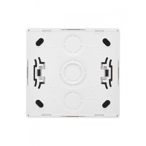 Розетка 1-м ОП LETO без заземл. ПБТ бел. LEZARD 752-0200-121B