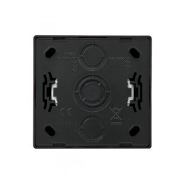 Розетка 1-м ОП LETO с заземл. ПБТ черн. бархат LEZARD 752-4200-122B