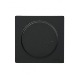 Розетка 1-м ОП LETO с заземл. с крышкой LETO ПБТ черн. бархат LEZARD 752-4200-123B