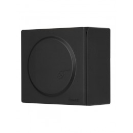 Розетка 1-м ОП LETO с заземл. с крышкой LETO ПБТ черн. бархат LEZARD 752-4200-123B