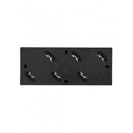 Розетка 3-м ОП LETO с заземл. закрытый корпус ПБТ черн. бархат LEZARD 752-4200-127BUP