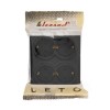 Розетка 4-м ОП LETO с заземл. закрытый корпус ПБТ черн. бархат LEZARD 752-4200-127BDP
