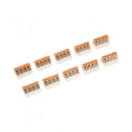 Экспресс-Клемма СМК 773-174 с пастой 4-проводная 0.75-6кв.мм (уп.50шт) Rexant 07-5279