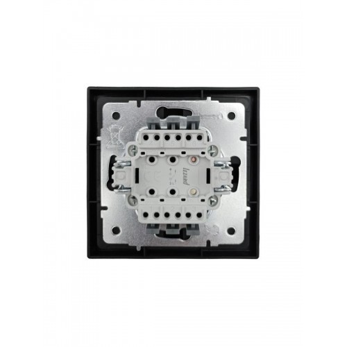 Выключатель 1-кл. СП ZIMA IP20 10А безвинт. зажим черн. бархат LEZARD 704-4288-100QC