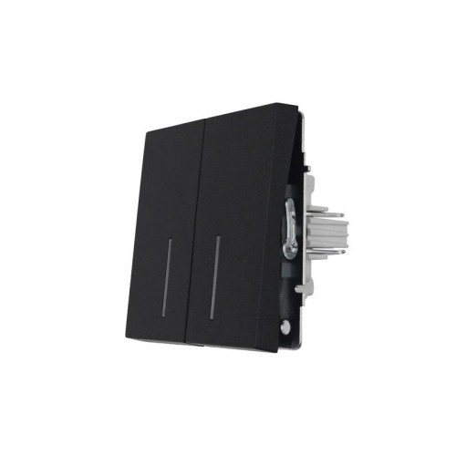 Выключатель 2-кл. с индик. СП ZIMA IP20 10А безвинт. зажим черн. бархат LEZARD 704-4288-112QC