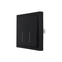 Выключатель 2-кл. с индик. СП ZIMA IP20 10А безвинт. зажим черн. бархат LEZARD 704-4288-112QC