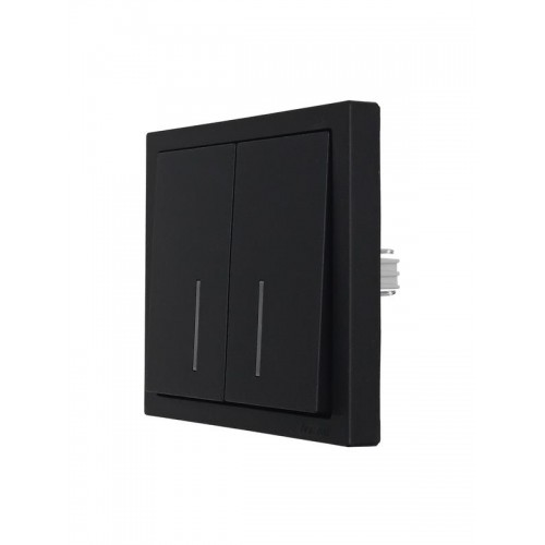 Выключатель 2-кл. с индик. СП ZIMA IP20 10А безвинт. зажим черн. бархат LEZARD 704-4288-112QC