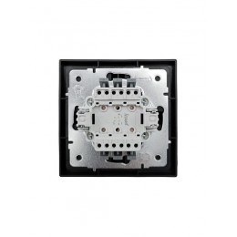 Выключатель 2-кл СП ZIMA IP20 10А безвинт. зажим черн. бархат LEZARD 704-4288-101QC