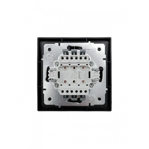 Выключатель 2-кл СП ZIMA IP20 10А безвинт. зажим черн. бархат LEZARD 704-4288-101QC