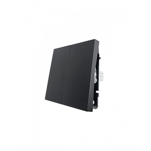 Выключатель 2-кл СП ZIMA IP20 10А безвинт. зажим черн. бархат LEZARD 704-4288-101QC