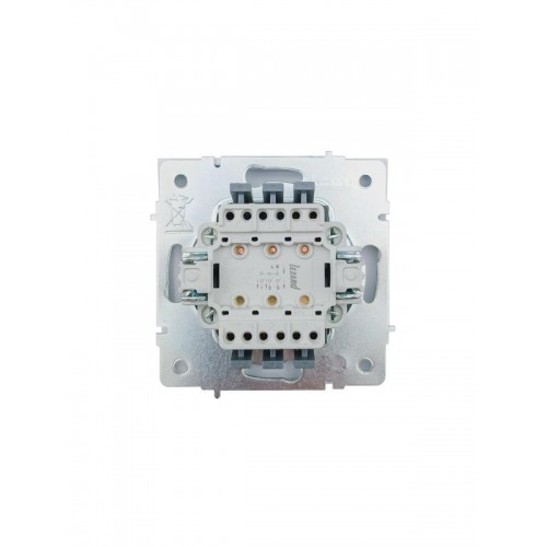 Выключатель 3-кл. СП ZIMA IP20 10А безвинт. зажим бел. LEZARD 704-0288-109QC