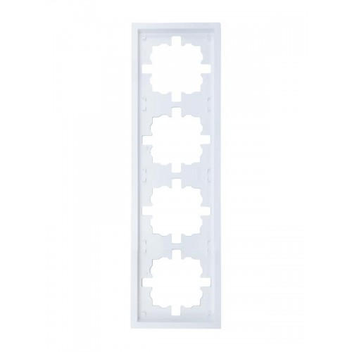 Рамка 4-мест. горизонт. ZIMA бел. LEZARD 704-0200-149