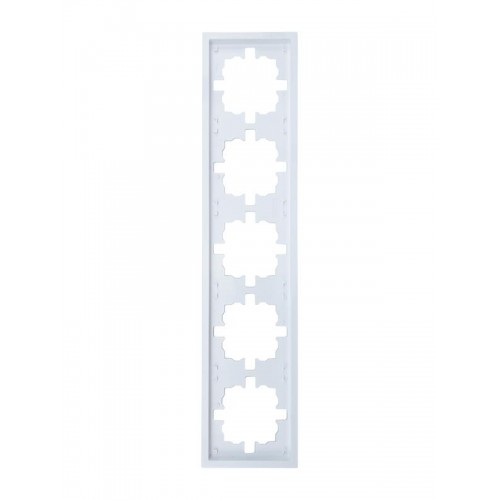 Рамка 5-мест. горизонт. ZIMA бел. LEZARD 704-0200-150