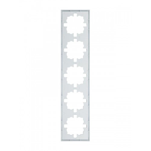 Рамка 5-мест. горизонт. ZIMA бел. LEZARD 704-0200-150