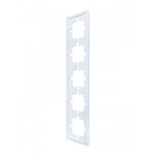 Рамка 5-мест. горизонт. ZIMA бел. LEZARD 704-0200-150