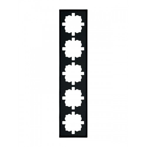 Рамка 5-мест. горизонт. ZIMA черн. бархат LEZARD 704-4200-150